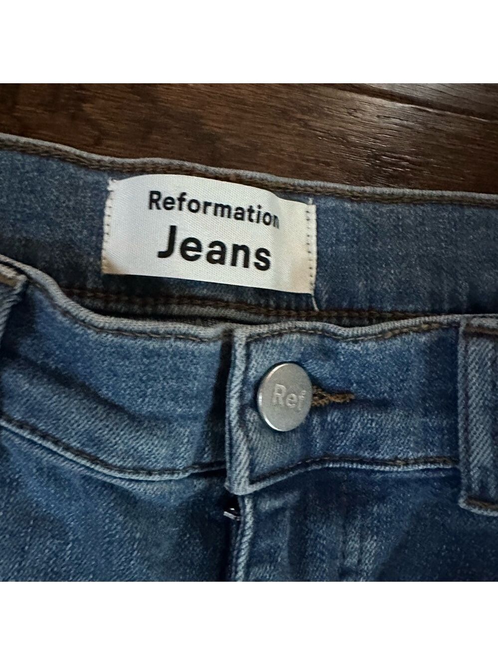 Reformation- skinny High Waist Jeans- size 25-EUC-Blue - Picture 6 of 9